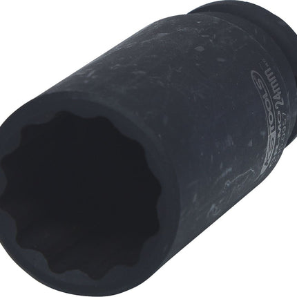 KS TOOLS 1/2' Llave de vaso de impacto de 12 cantos, larga, 24 mm ( 515.0957 )