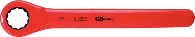 KS TOOLS Llave de estrella de carraca con aislamiento protector, 19 mm ( 117.4219 )
