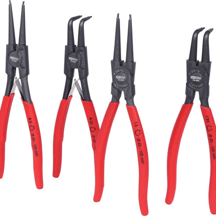 KS TOOLS Sicherungszangen-Satz, 40-100 mm, 4-tlg ( 119.2060 ) - Toolbrothers