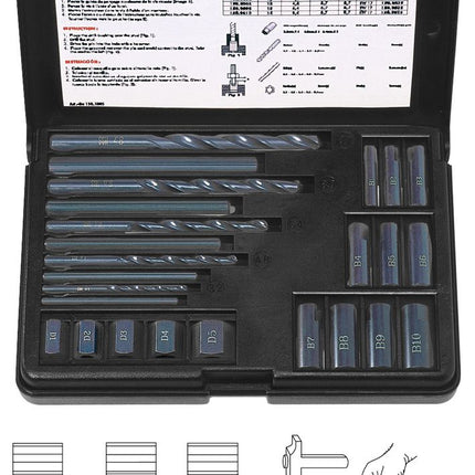 KS TOOLS Gewindeausdreh-Satz, 25-tlg ( 150.1305 ) - Toolbrothers