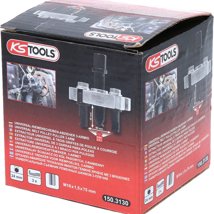 KS TOOLS Universal-Riemenscheiben-Abzieher 3-armig, 70mm ( 150.3130 ) - Toolbrothers
