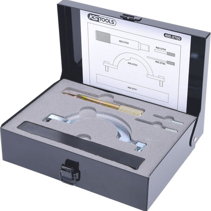 KS TOOLS Juego de herramientas de reglaje de motores para GM / Isuzu / Opel / Saab, 5 pzs ( 400.0700 )