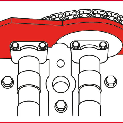 KS TOOLS Serie di utensili per messa in fase motore per BMW / Mini, 6 pz ( 400.1225 )