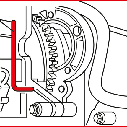KS TOOLS Serie di utensili per messa in fase motore per Ford / Land Rover / PSA / Volvo, 6 pz ( 400.1625 )