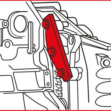 KS TOOLS Serie di utensili per messa in fase motore per Ford / Land Rover / PSA / Volvo, 6 pz ( 400.1625 )