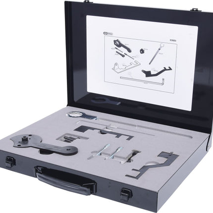KS TOOLS Juego de herramientas de reglaje de motores para VAG, 9 pzs, Audi, Seat, Skoda, Volkswagen ( 400.2140 )