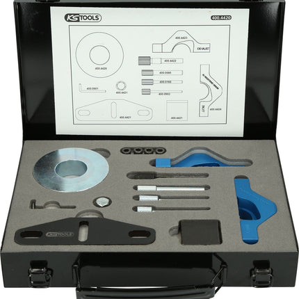 KS TOOLS Serie di utensili per messa in fase motore per Ford, 9 pz ( 400.4420 )