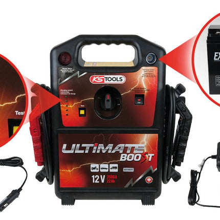 KS TOOLS 12 V Batterie-Booster, mobiles Starthilfegerät 850 A ( 550.1810 ) - Toolbrothers