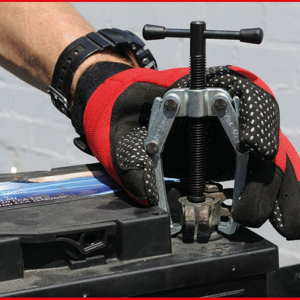 KS TOOLS Universal Polklemmen-Abzieher 2-armig mit Knebel, M10x60mm ( 700.1164 ) - Toolbrothers