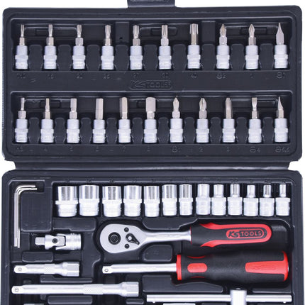 KS TOOLS 1/4" Steckschlüssel-Satz, 46-tlg ( 911.0646 ) - Toolbrothers
