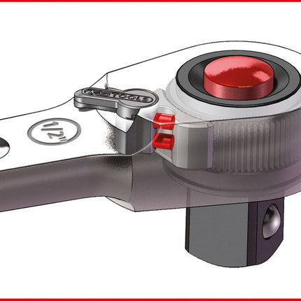 KS TOOLS 3/8" SlimPOWER Umschaltknarre,72 Zahn ( 920.3890 ) - Toolbrothers