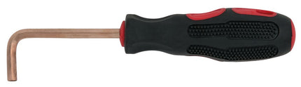 KS TOOLS Destornillador Allen BRONZEplus con mango, en ángulo para tornillos con encastre hexagonal 6 mm  ( 963.1508 )