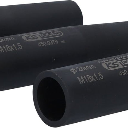 KS TOOLS Radbolzen-Zentrier- und Schonhülsen-Satz, M18x1,5, Ø24,0 mm ( 450.0373 ) - Toolbrothers