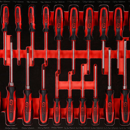 KS TOOLS Schraubendreher-Satz in Schaumstoffeinlage, 24-tlg ( 811.0024 ) - Toolbrothers