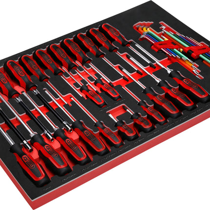 KS TOOLS SCS ERGOTORQUEplus Juego de destornilladores, 41 pzs, en sistema modular 1/1 ( 811.0041 )