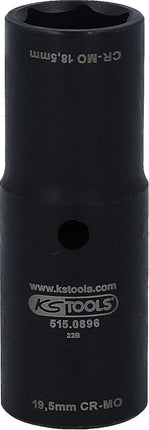 KS TOOLS Llave de vaso de impacto 2 en 1 especial de 1/2' para llantas de aluminio de Ford, 18,5 / 19,5 mm ( 515.0896 )