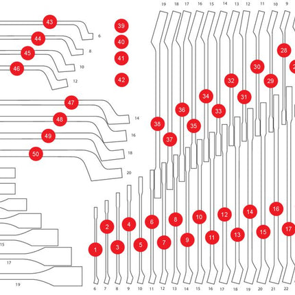 KS TOOLS Inserto de gomaespuma para 813.0057 ( 813.0057-97 )