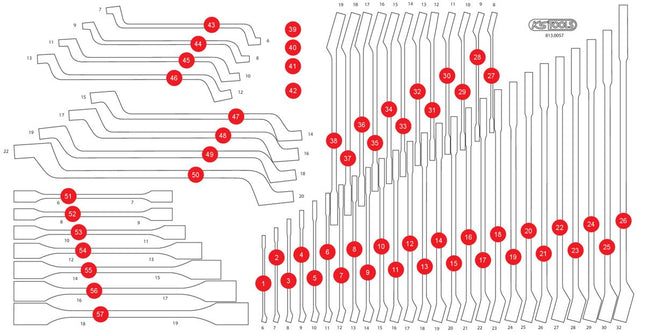 KS TOOLS Inserto de gomaespuma para 813.0057 ( 813.0057-97 )