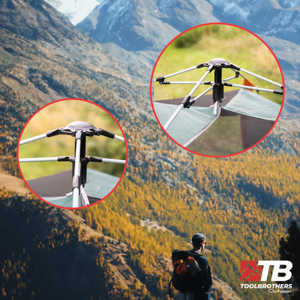 Toolbrothers Tienda de campaña para 2-4 personas Cúpula hidráulica impermeable, 2000-3000 mm Wassersule