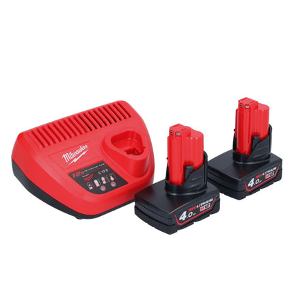 Milwaukee M12 FRAIWF38-402 akumulatorowy klucz udarowy 12 V 3/4" 270 Nm bezszczotkowy + 2x akumulator 4,0 Ah + ładowarka