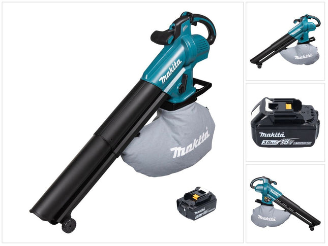 Makita DUB 187 F Cordless Leaf Blower and Vacuum 18 V Brushless + 1x battery 3,0 Ah - without charger