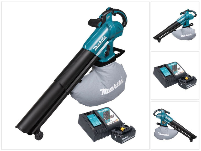 Makita DUB 187 RG cordless leaf blower and vacuum cleaner 18 V brushless + 1x rechargeable battery 6.0 Ah + charger