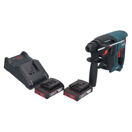 Taladradora percutora sin cable Bosch GBH 18V-21 Professional 18 V 2.0 J SDS plus Brushless + 2x batería 2.0 Ah + kit cargador