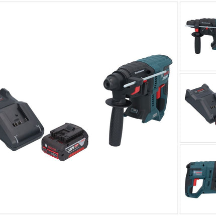 Bosch GBH 18V-21 Taladro percutor inalámbrico profesional 18 V 2,0 J SDS plus sin escobillas + 1x batería 4,0 Ah + cargador