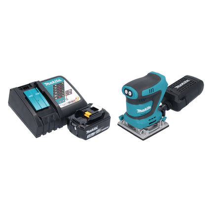 Makita DBO 484 RF1 Ponceuse vibrante sans fil 18 V 112 x 102 mm + 1x batterie 3,0 Ah + chargeur