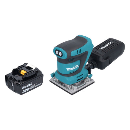 Makita DBO 484 T1 Ponceuse vibrante sans fil 18 V 112 x 102 mm + 1x batterie 5,0 Ah - sans chargeur
