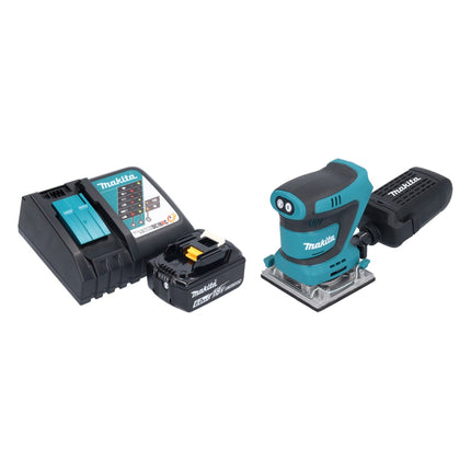 Makita DBO 484 RG1 Ponceuse vibrante sans fil 18 V 112 x 102 mm + 1x batterie 6,0 Ah + chargeur