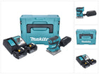 Makita DBO 484 RTJ cordless orbital sander 18 V 112 x 102 mm + 2x rechargeable battery 5.0 Ah + charger + Makpac