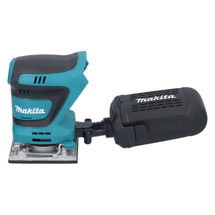 Makita DBO 484 RTJ cordless orbital sander 18 V 112 x 102 mm + 2x rechargeable battery 5.0 Ah + charger + Makpac