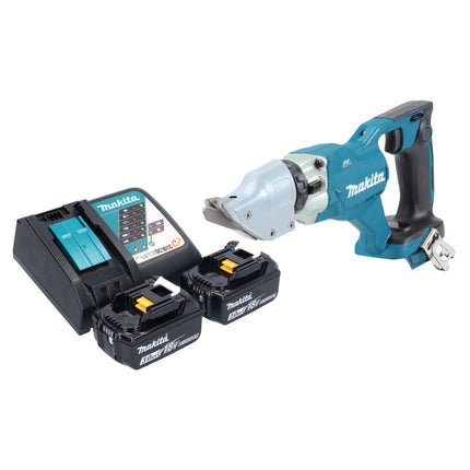 Makita DJS 200 RF Cisaille à tôle sans fil 18 V 2,0 mm Brushless + 2x batterie 3,0 Ah + chargeur