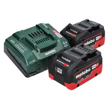 Metabo SSW 18 LTX 1450 BL akumulatorowy klucz udarowy 18 V 1450 Nm ( 602401660 ) bezszczotkowy + 2x akumulator 5,5 Ah + ładowarka + metaBOX