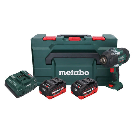 Metabo SSW 18 LTX 1450 BL akumulatorowy klucz udarowy 18 V 1450 Nm ( 602401810 ) bezszczotkowy + 2x akumulator 8,0 Ah + ładowarka + metaBOX