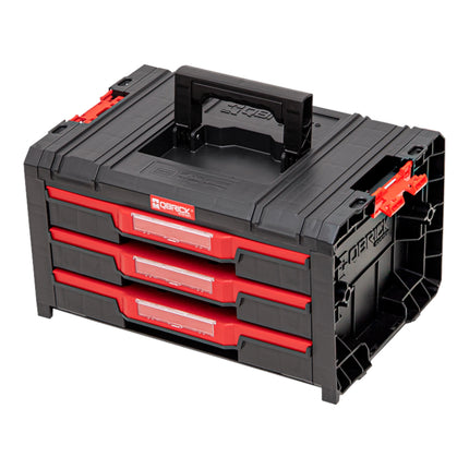 Qbrick System PRO Cajón 3 Caja de herramientas 2.0 Expert apilable 450 x 310 x 244 mm 3x 4,5 l IP54 con tres cajones 21 embutidos
