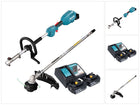 Multiherramienta sin cable Makita DUX 18 RT2X1 18 V sin escobillas + 2 baterías de 5,0 Ah + kit cargador