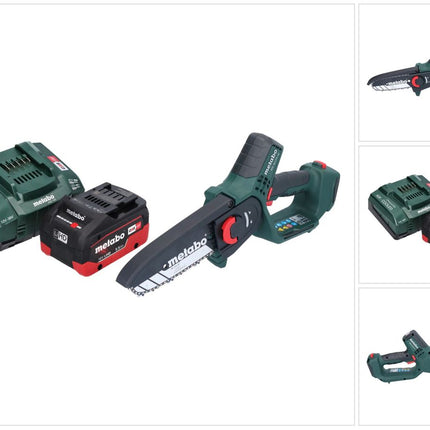 Metabo MS 18 LTX 15 podadora sin cable 18 V 15 cm 5 m/s + 1x batería recargable 5,5 Ah + cargador
