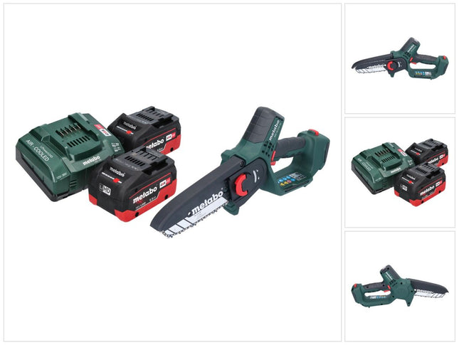 Metabo MS 18 LTX 15 podadora sin cable 18 V 15 cm 5 m/s + 2x batería recargable 5,5 Ah + cargador
