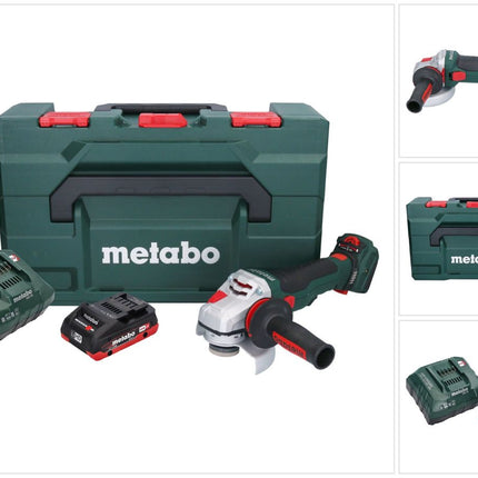 Metabo WVB 18 LTX BL 15-125 Smerigliatrice angolare a batteria Quick 18 V 125 mm senza spazzole + 1x batteria ricaricabile 4,0 Ah + caricatore + metaBOX