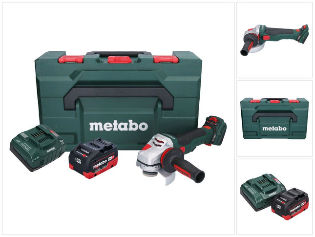 Metabo WVB 18 LTX BL 15-125 Quick amoladora angular sin cable 18 V 125 mm sin escobillas + 1x batería recargable 5,5 Ah + cargador + metaBOX