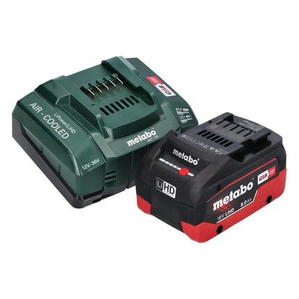 Metabo WVB 18 LTX BL 15-125 Smerigliatrice angolare rapida a batteria 18 V 125 mm senza spazzole + 1x batteria ricaricabile 8,0 Ah + caricatore + metaBOX