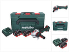 Metabo WVB 18 LTX BL 15-125 Smerigliatrice angolare a batteria Quick 18 V 125 mm Brushless + 2 batterie 10,0 Ah + caricabatteria + metaBOX