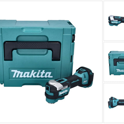 Makita DTM 52 ZJ utensile multifunzione a batteria 18 V Starlock Max Brushless + Makpac - senza batteria, senza caricabatterie