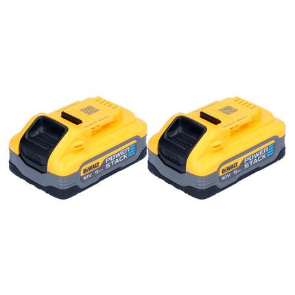 DeWalt DCBP 518 H2 battery set 2x Powerstack battery 18 V 5.0 Ah / 5000 mAh XR Li-Ion - with charge level indicator
