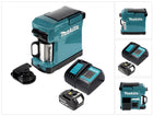 Makita DCM 501 RT Macchina da caffè a batteria portatile + 1x batteria 5,0 Ah e caricabatterie