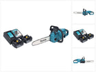 Makita DUC 357 RG2X2 Motosierra sin cable 18 V 35 cm 7,7 m/s Sin escobillas + 2x batería 6,0 Ah + cargador