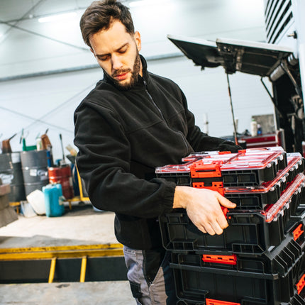 Qbrick System ONE Organizer XL 2.0 sztaplowany 582 x 387 x 131 mm 13,5 l IP66 z 6 wkładami i 6 przegrodami