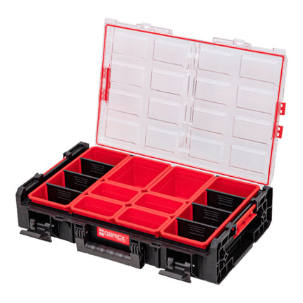 Qbrick System ONE Organizer XL 2.0 sztaplowany 582 x 387 x 131 mm 13,5 l IP66 z 6 wkładami i 6 przegrodami